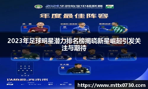 2023年足球明星潜力排名榜揭晓新星崛起引发关注与期待